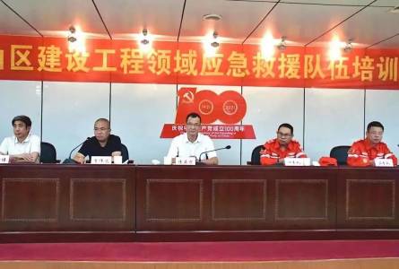 萧山区建筑领域安全事故应急救援培训在九州平台（China）官方网站公司召开