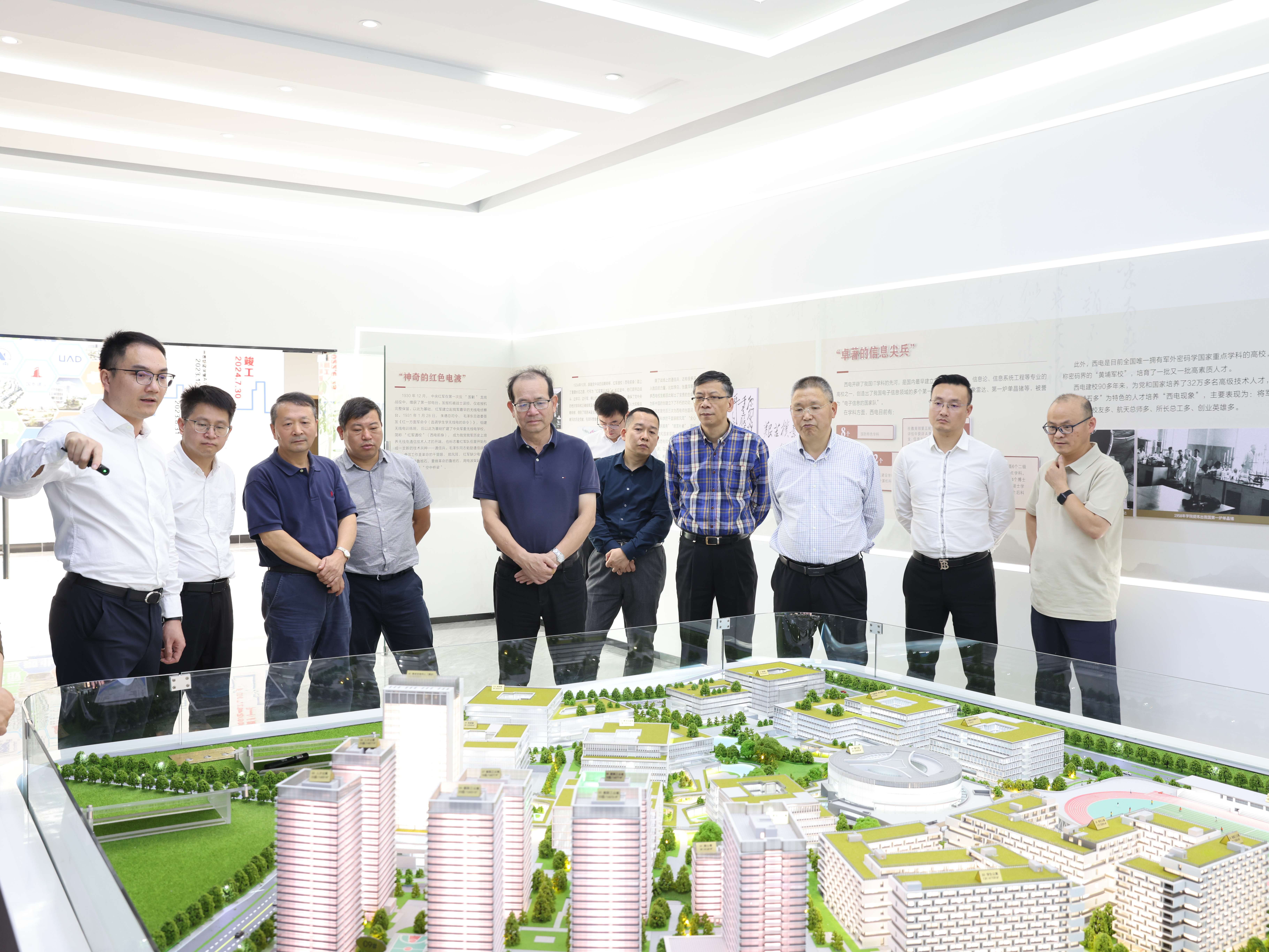 杭州市人大常委会副主任卢春强一行视察调研公司承建的萧山西电电子科技产业园EPC项目